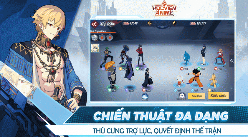Ảnh game Học Viện Anime Legend màn hình chính