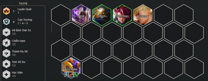 Đội hình đầu game Kog'Maw Can Trường