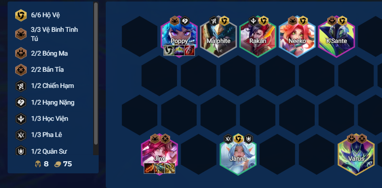 Biến thể đội hình Poppy Hộ Vệ