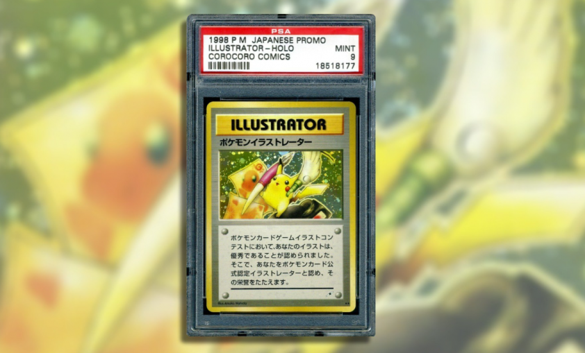 Thẻ bài Pokemon Pikachu Illustrator version PSA 9 Mint được đấu giá thành công.