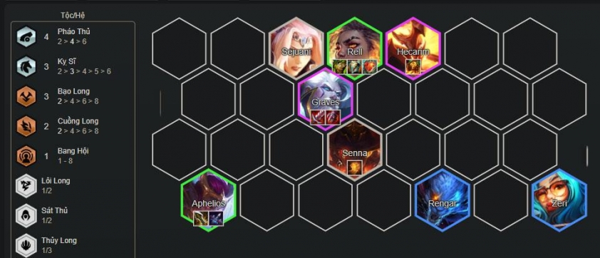 Chiến thuật cuối game Aphelios Bạo Long