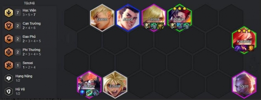 Đội hình Katarina Reroll Đội hình mạnh nhất bản 15.7 DTCL mùa 15