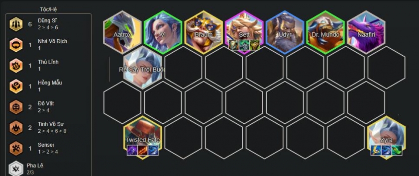 Đội hình Twisted Fate Bẫy Độc Exodia mùa 15
