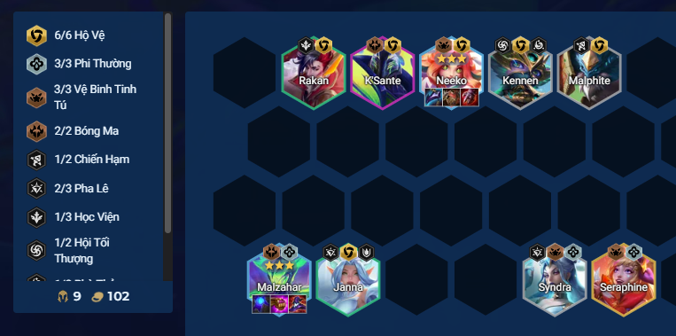 Full team Bóng Ma Hộ Vệ