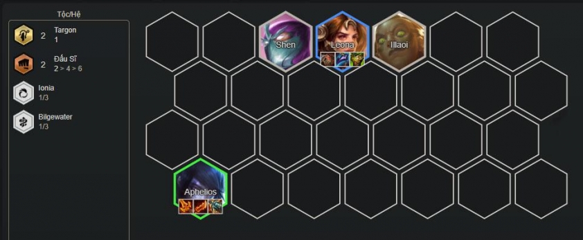 Đầu game với đội hình Aphelios Targon Chiến thuật đầu game Aphelios Targon