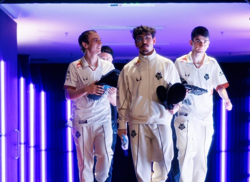 Đội hình G2 Esports trong buổi đấu tập