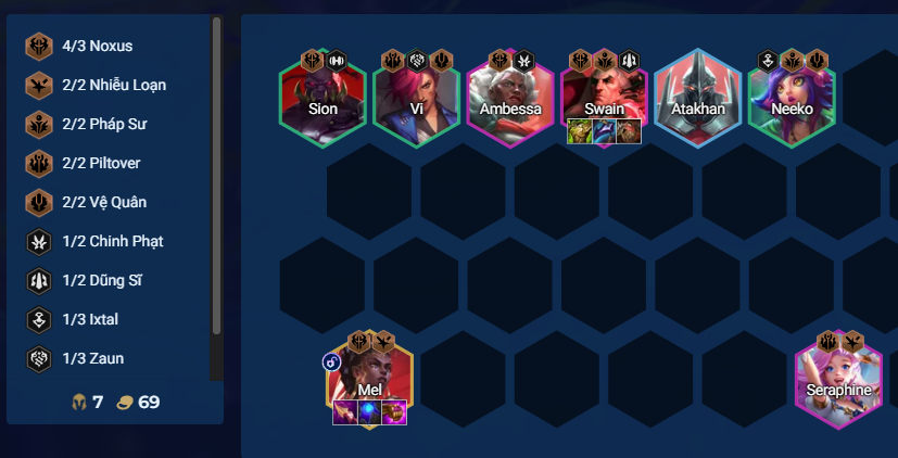 Chiến thuật giữa game Mel Flex