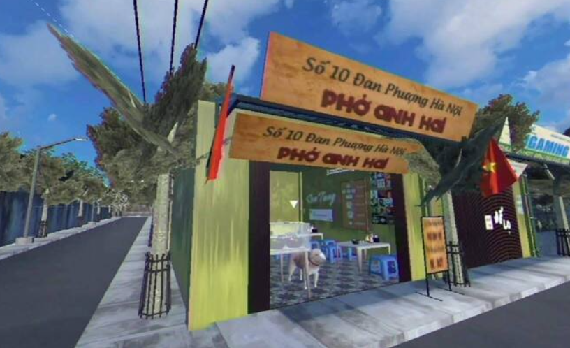 Giao diện game Tiệm Phở của Anh Hai