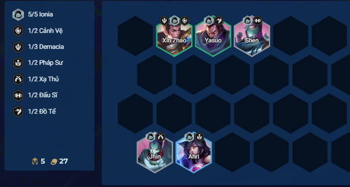 Cách chơi đội hình Ionia DTCL Mùa 16 Chiến thuật đầu game