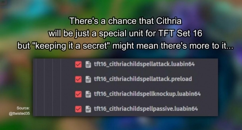 Dữ liệu rò rỉ tướng mới trong DTCL mùa 16