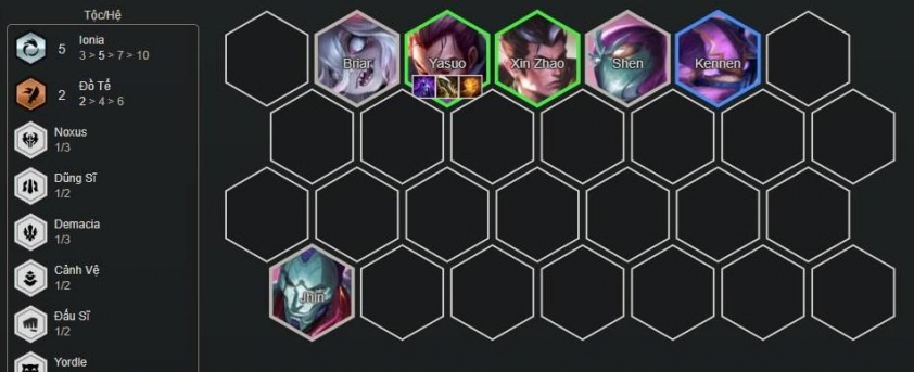 Giữa game Yasuo Yone Ionia Giai đoạn giữa game đội hình Yasuo Yone Ionia