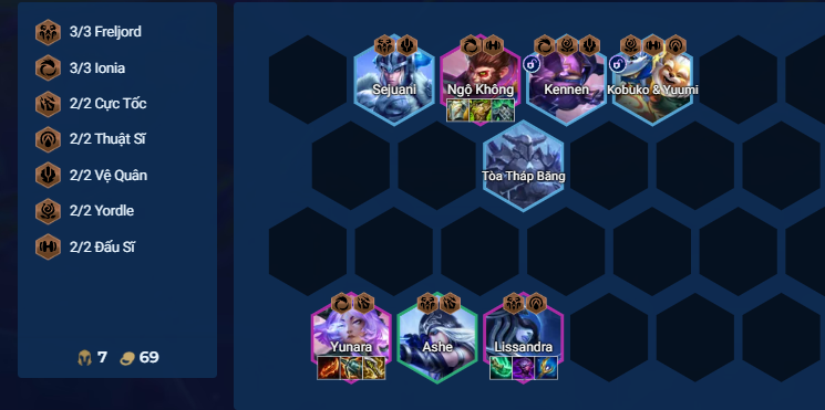 Cách chơi đội hình Yunara Cực Tốc DTCL Mùa 16 Chiến thuật giữa game