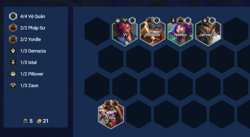 Cách chơi đội hình Vệ Quân DTCL Mùa 16 751725 Giai đoạn đầu game đội hình Vệ Quân