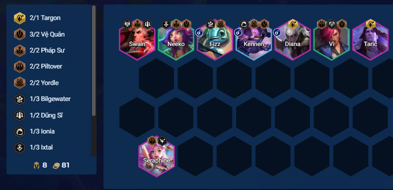 Xoay sang các tướng bậc cao khi lên cấp 8-9