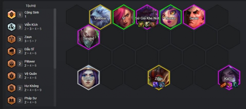 Reroll Kai'Sa và lên cấp 9 với Ziggs