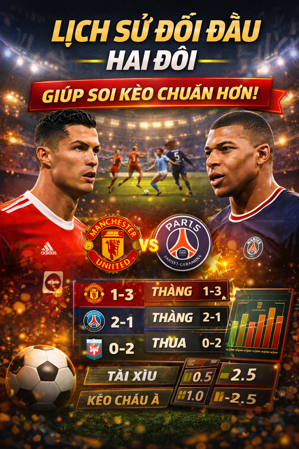 Lịch sử đối đầu Ronaldo và Mbappé